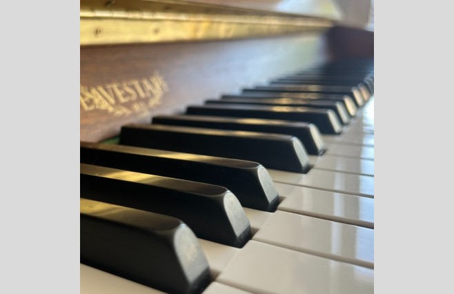 Eavestaff Satin Mahogany Upright Piano, Used - All Inclusive Premium Package (SN:176521) - Image 8